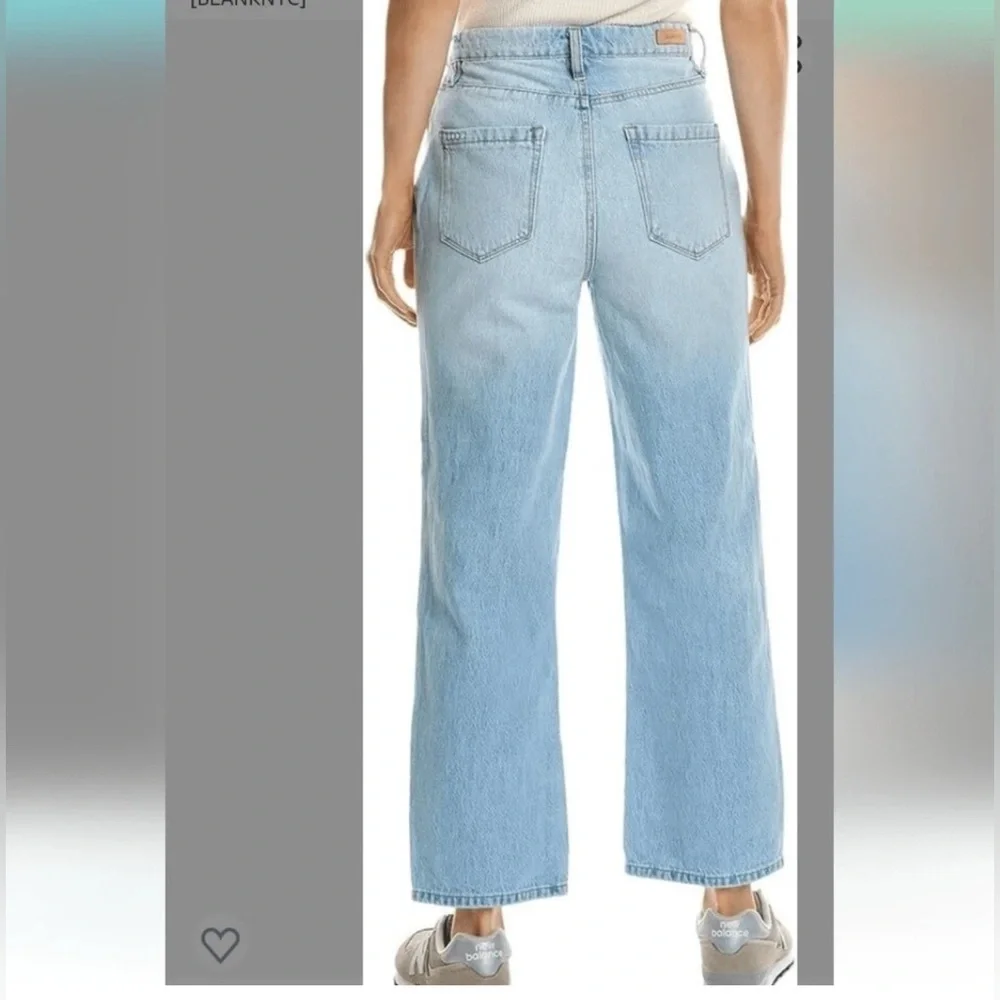 BLANKNYC The Baxter Ribcage Straight Leg High Rise Button Fly Women  Jeans 28